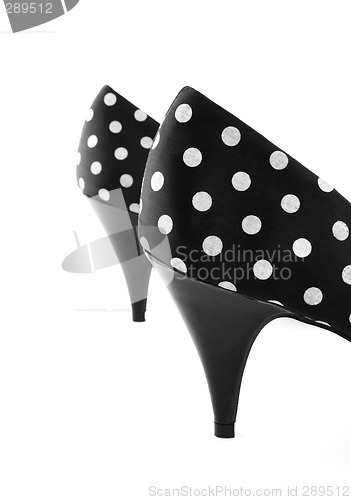 Image of High heel polka shoes