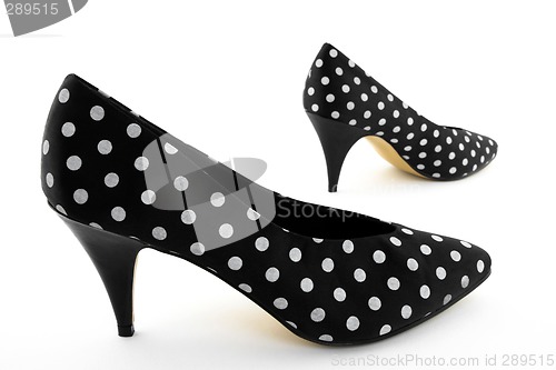 Image of Black classic polka shoes