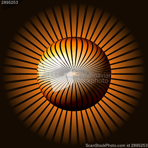 Image of Abstract Brown Globe