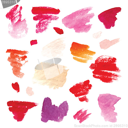 Image of Watercolor background set.