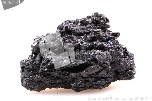 Image of synthetic corundum mineral (look like meteor) 