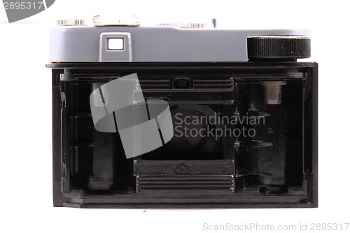 Image of old photo camera isolated 