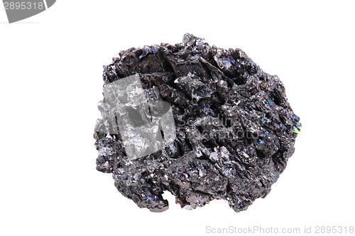 Image of synthetic corundum mineral (look like meteor) 