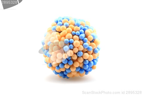 Image of molecule model isolated on the white background