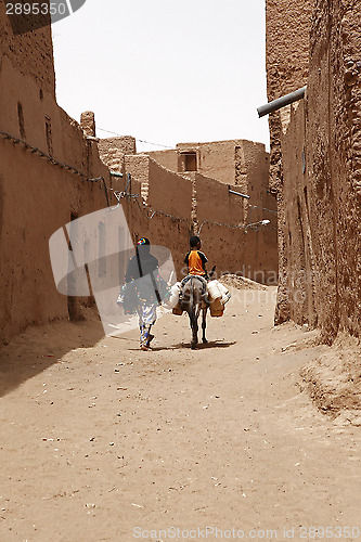 Image of Desert inhabitants with donkeys
