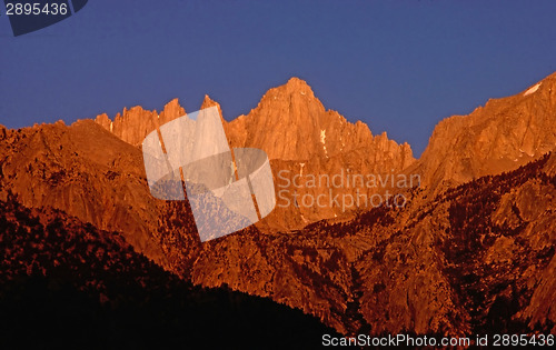 Image of Mt.Whitney at dawn