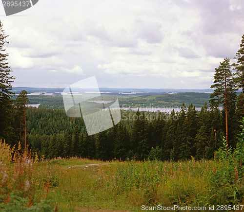 Image of Landscape with lakes and forest