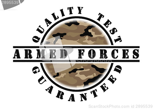 Image of Quality test guaranteed stamp 