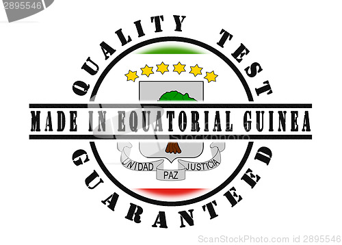 Image of Quality test guaranteed stamp 