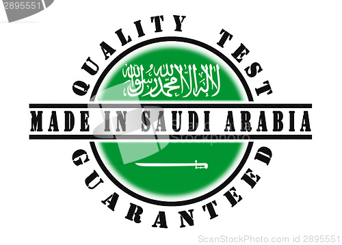 Image of Quality test guaranteed stamp 