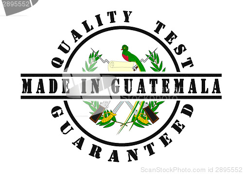 Image of Quality test guaranteed stamp 