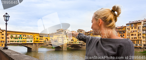 Image of Tourist in Florence, Tuscany, Italy.