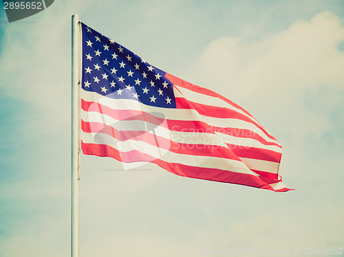 Image of Retro look USA flag