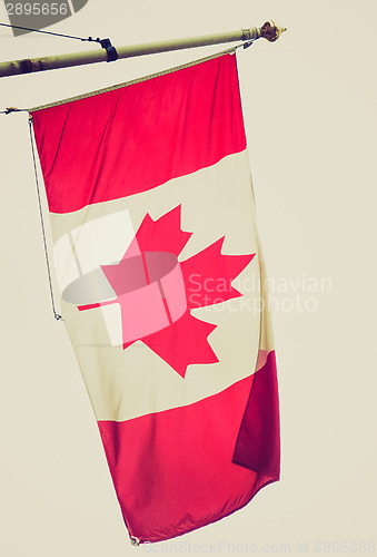 Image of Retro look Canada flag