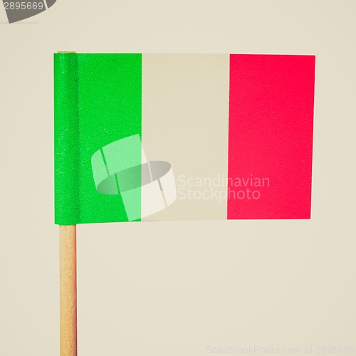 Image of Retro look Italian flag
