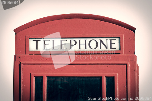 Image of Retro look London telephone box