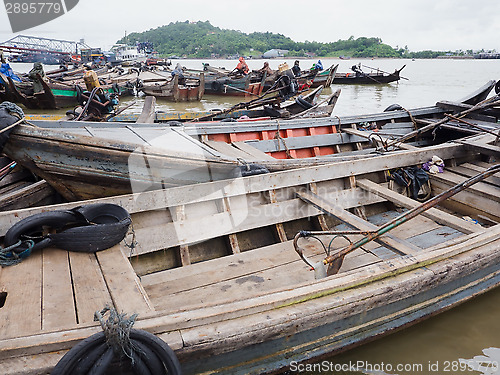 Image of Boats at the harbour of Myeik, Myanmar