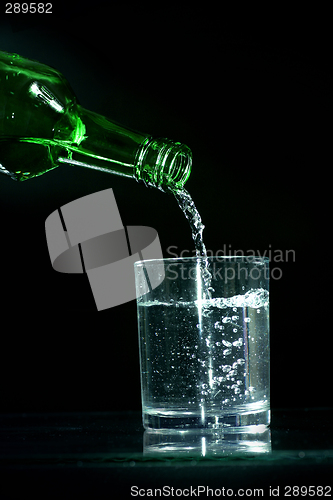 Image of wine bottle and glass