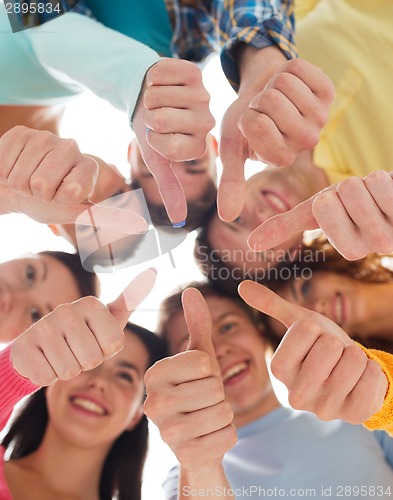 Image of group of smiling teenagers