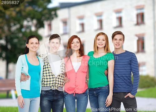 Image of group of smiling students standing