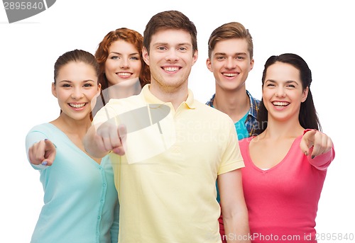 Image of group of smiling teenagers