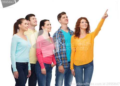 Image of group of smiling teenagers