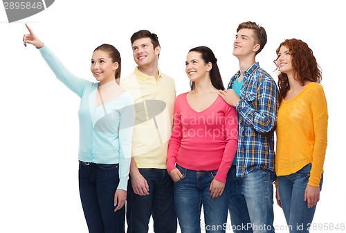 Image of group of smiling teenagers