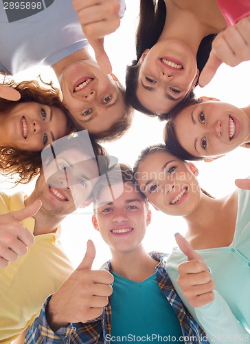 Image of group of smiling teenagers