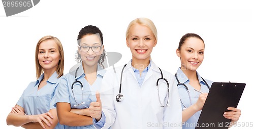 Image of team or group of doctors and nurses