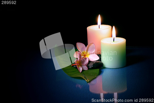 Image of frangipane and candle