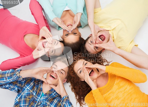 Image of group of smiling teenagers