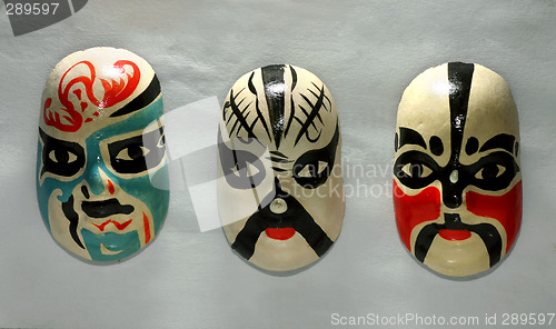 Image of painted faces