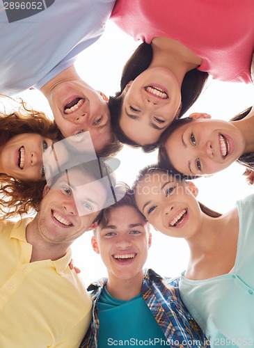 Image of group of smiling teenagers