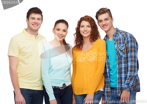 Image of group of smiling teenagers