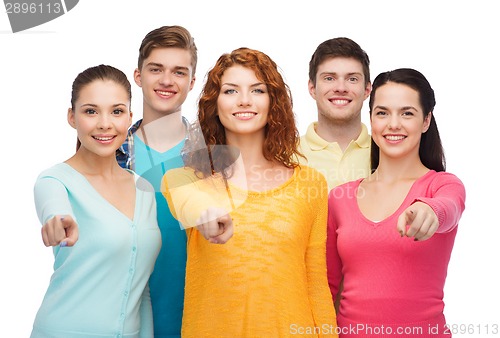 Image of group of smiling teenagers