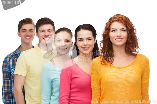 Image of group of smiling teenagers