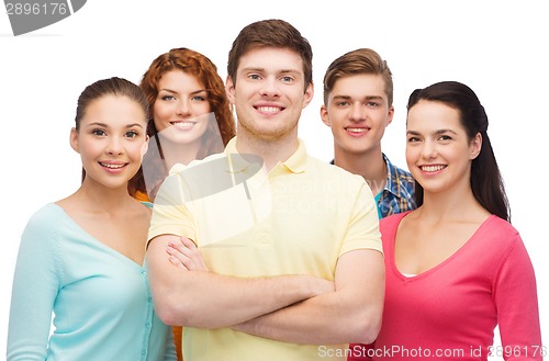 Image of group of smiling teenagers