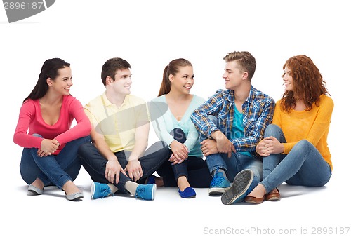 Image of group of smiling teenagers