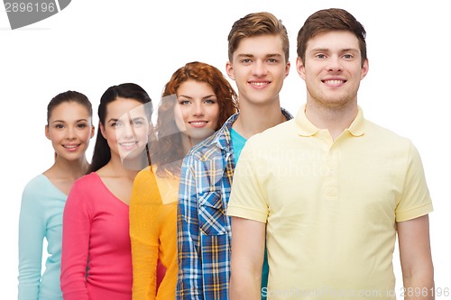 Image of group of smiling teenagers