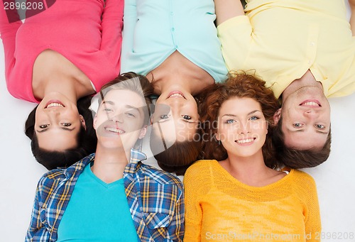 Image of group of smiling teenagers