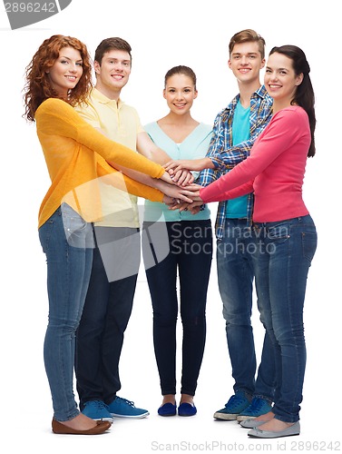 Image of group of smiling teenagers