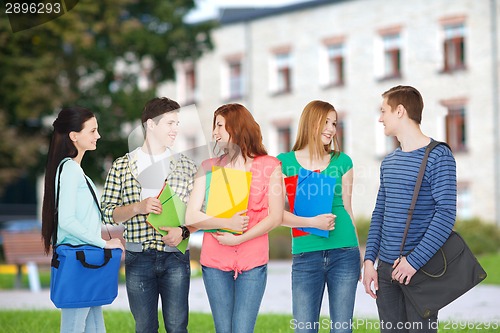 Image of group of smiling students standing