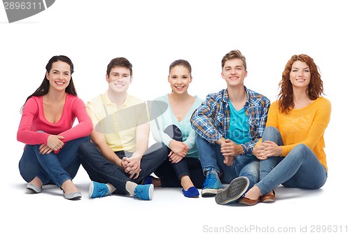 Image of group of smiling teenagers