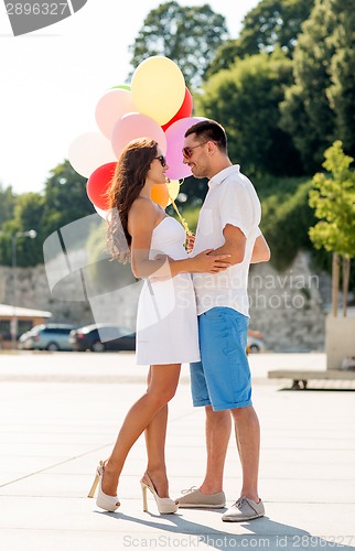 Image of smiling couple in city