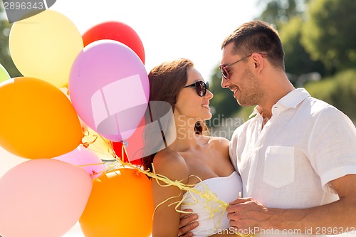 Image of smiling couple in city