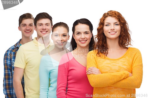 Image of group of smiling teenagers