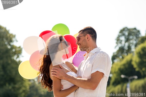 Image of smiling couple in city