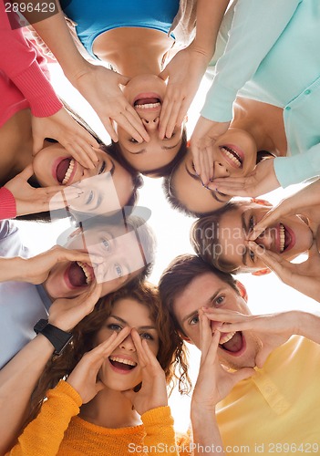 Image of group of smiling teenagers