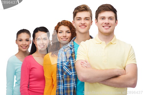 Image of group of smiling teenagers