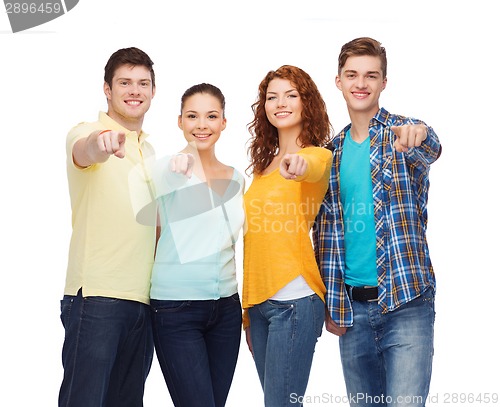 Image of group of smiling teenagers
